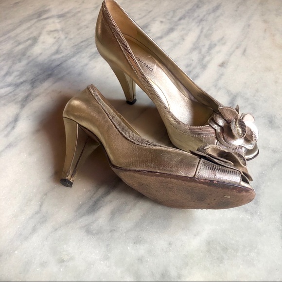 Arturo Chiang Gold evening heel - Picture 3 of 5